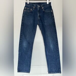 Vintage Levi’s 505 Regular fit Jeans Dark Wash 31x30 Y2K 2001 Straight Leg